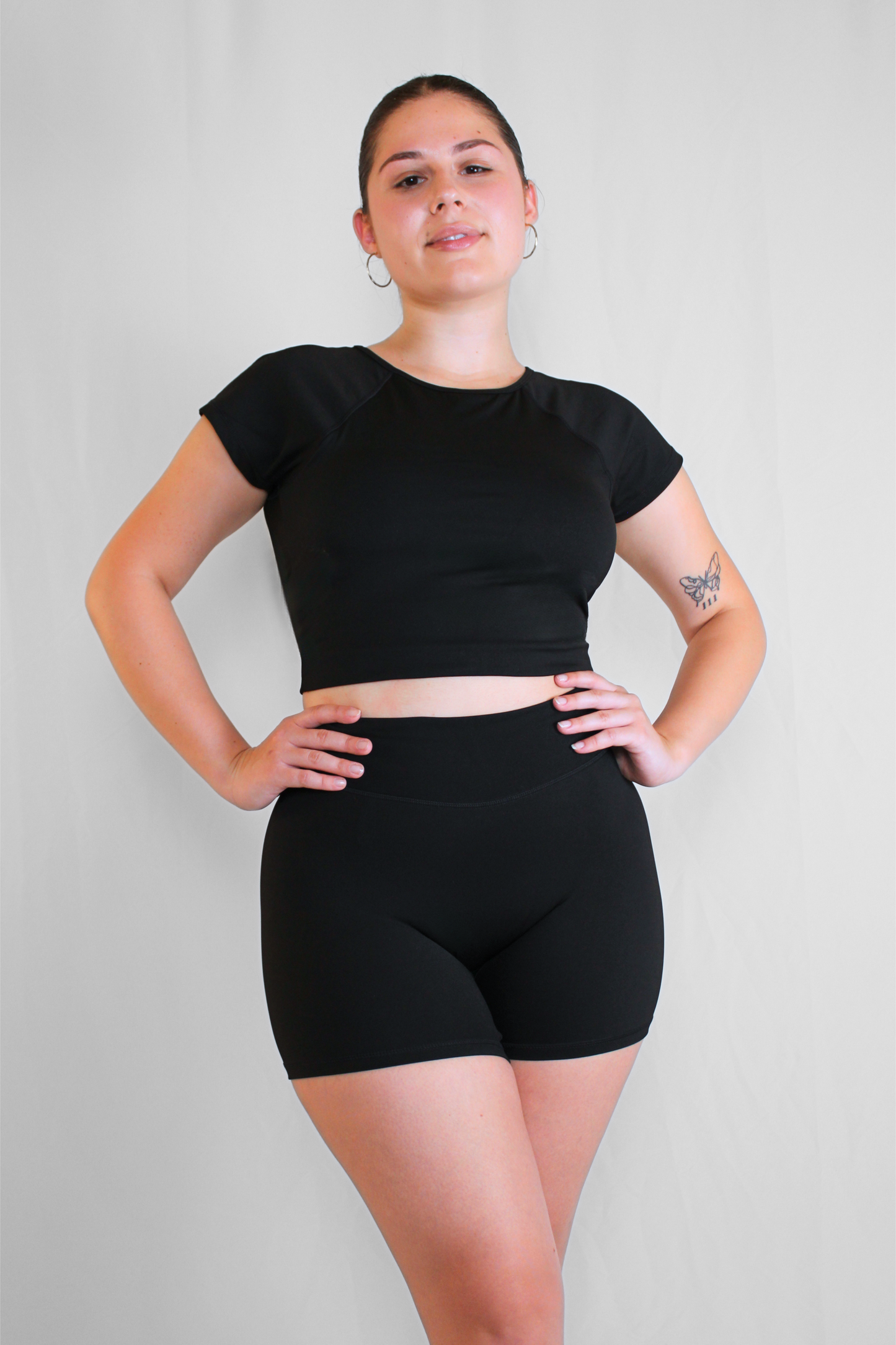 Open Back Active Crop