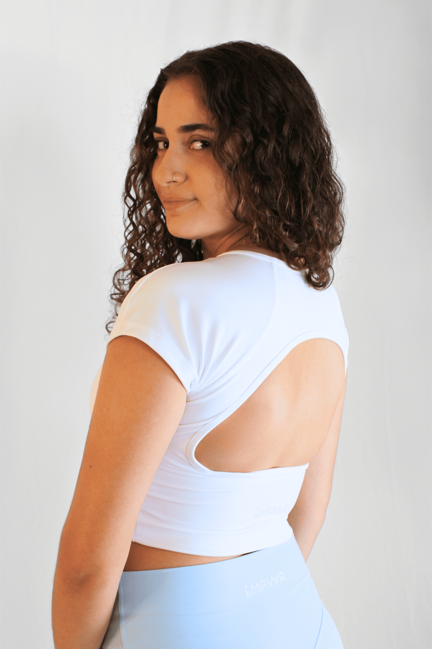 Open Back Active Crop