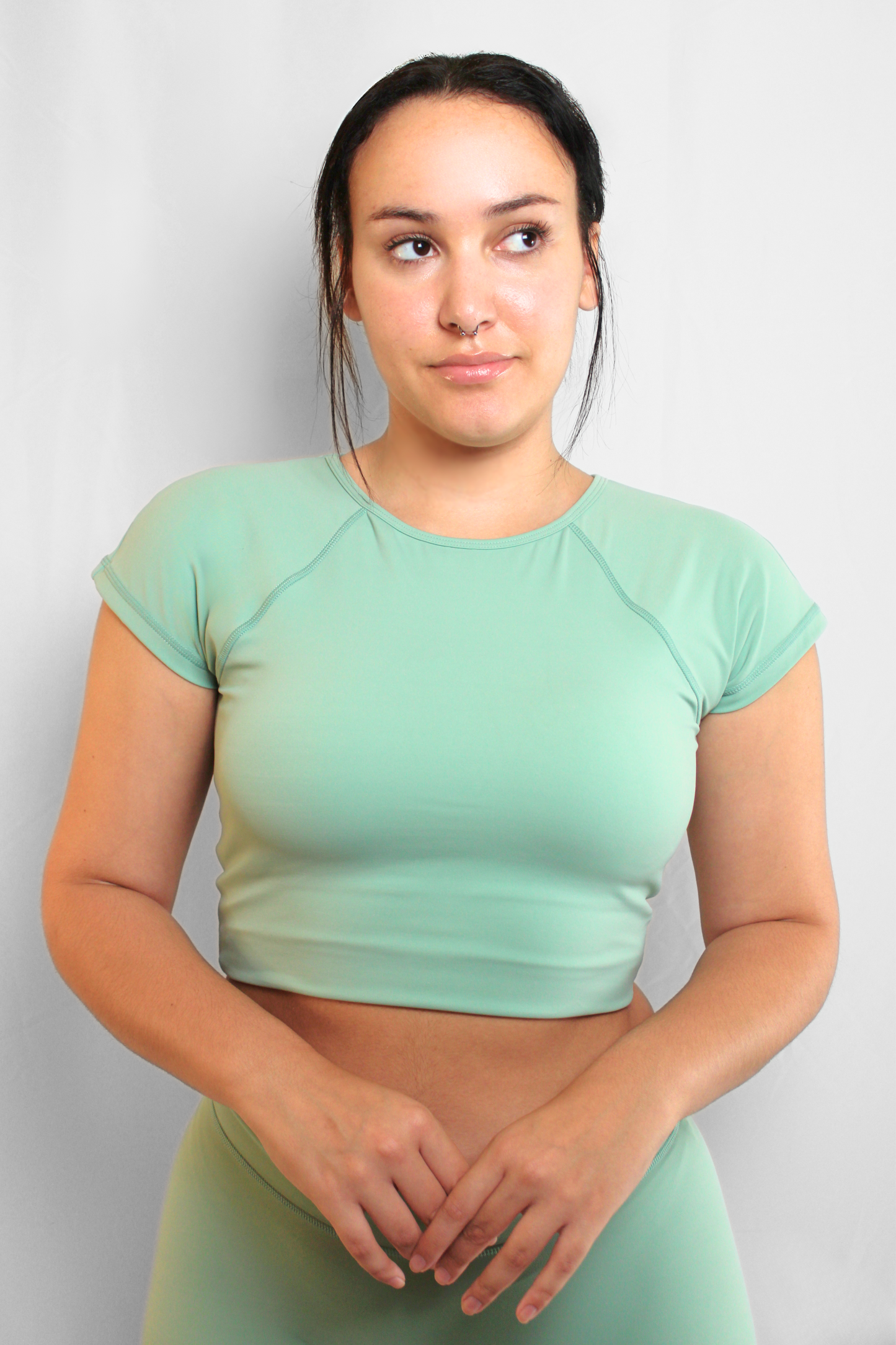 Open Back Active Crop