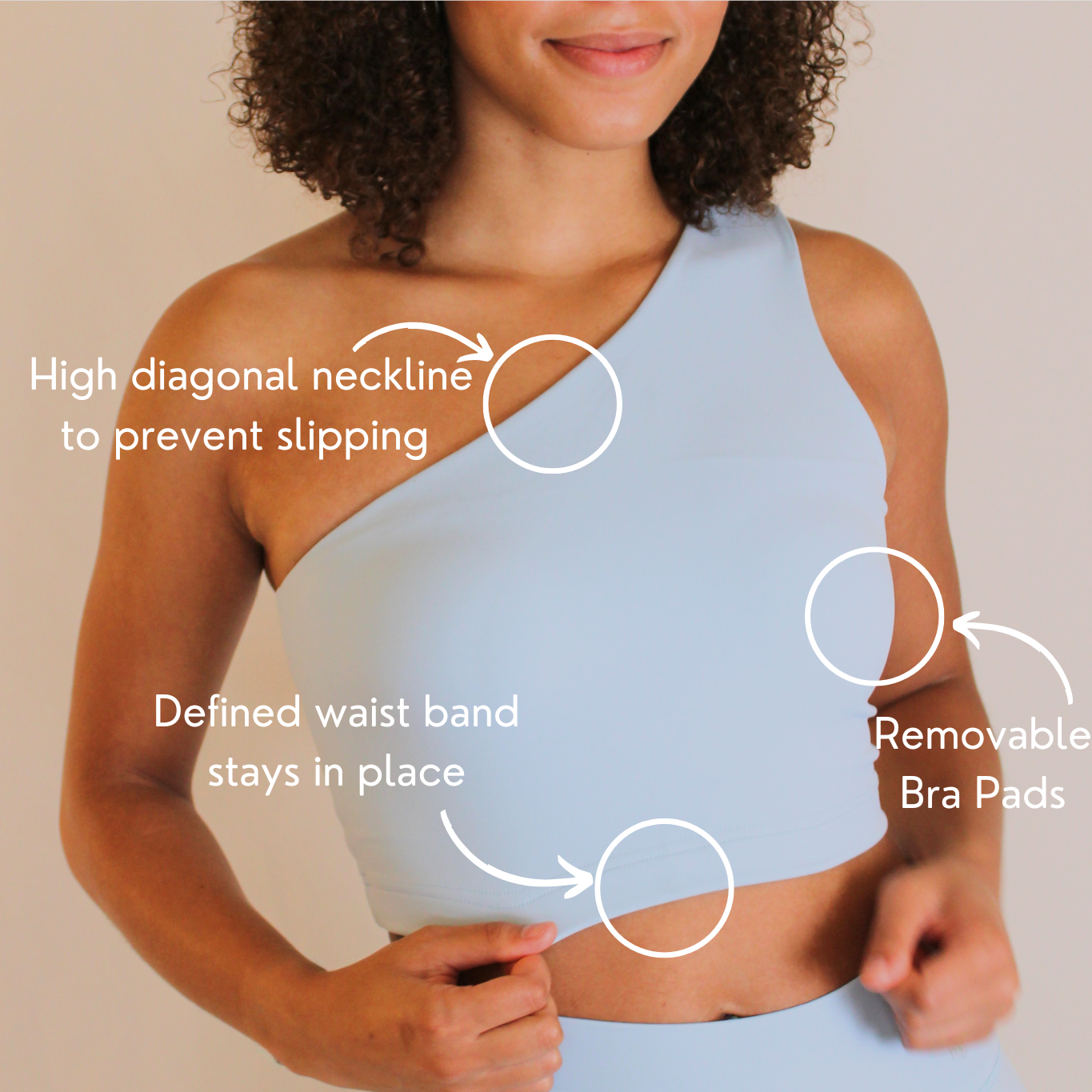 One Shoulder Active Top